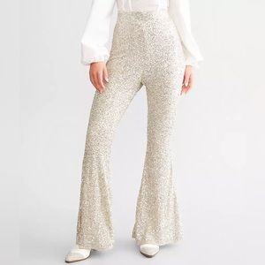 Sequin Flare Pant